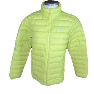 HOLLISTER Ultimate Down Neon Lemon Yellow California Full Zip Puffer Jacket L